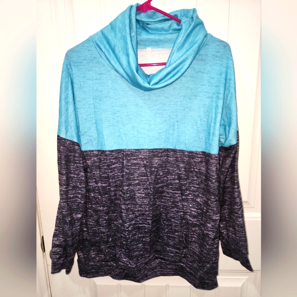 Cowl Neck Long Sleeve Top